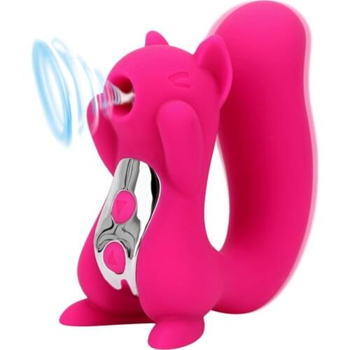 10 Frequency Sucking Tongue Vibrator Squirrel Sculpt Nipple Sucker Vibration Clitoris Licking Stimulator Sex Toys for Women