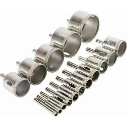 16pcs 6-50mm Holesaw Drill Bit Set Carbon steel Hole Saw Cutting Bits For Tile Marble Glass Ceramic Marble Drilling Bit