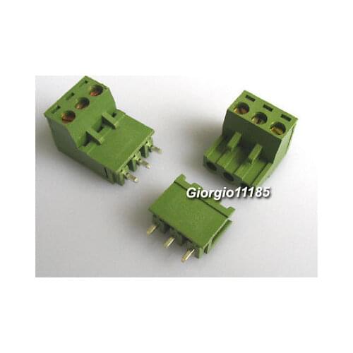 20pcs Block Terminal Wire Connectors 2EDG 5.08-3P