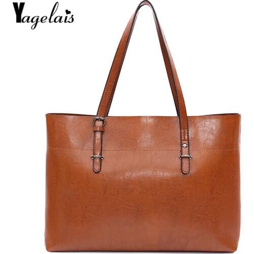 2019 Luxury Brand Big Size Vintage PU Tote Handbag Womens Casual Large Capacity Shopping Shoulder Bag Girl Retro Travel Bolsa