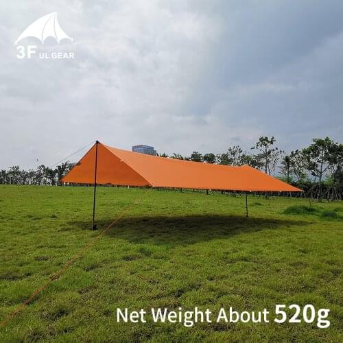 3F UL GEAR Sunshade Ultralight 15D Silicon Coating Sun Shelter Outdoor Picnic Waterproof Pergola Beach Tent Hammock Tarp
