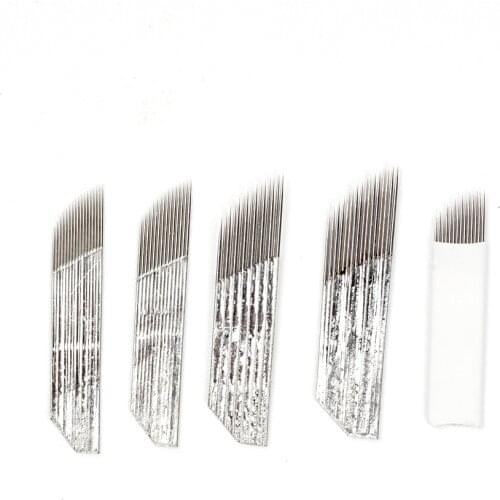 50 pcs Manual needles for tattooing eyebrow permanent makeup tools