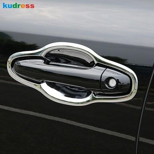 For Toyota Highlander 2016-2019 ABS Chrome Car Side Door Handle Bowl Cup Cover Trim Sticker Styling Accessories 8pcs