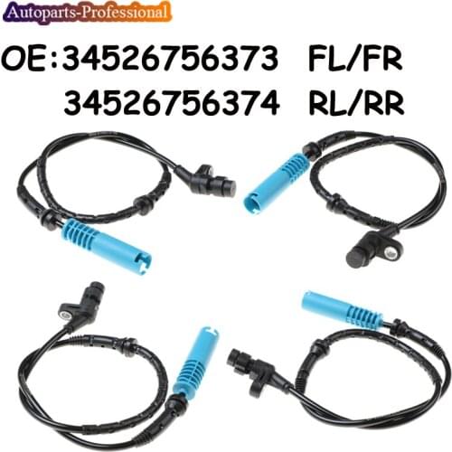 4 pcs/lot Car accessories 34526756373 34526756374 For BMW 740I 740IL 750IL 1998-2001 Front & Rear A Set ABS Wheel Speed Sensor