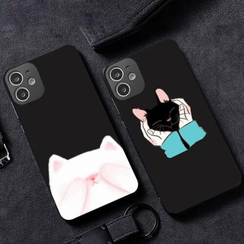Cute kitten Phone Case for iPhone 12 11 mini pro XS MAX XR 8 7 6 6S Plus X 5S SE 2020