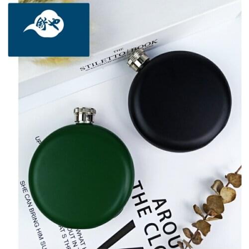 Flask Personalized Whiskey Japanese Home Accessories Skull Black Flask Pocket Bottle Men Gift Set Box Petaca Drinkware Eg50jh