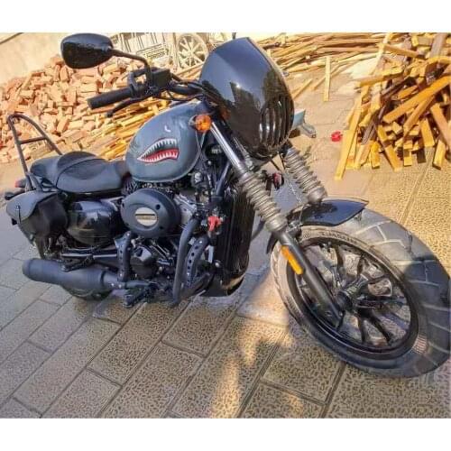 Customized Motorcycle Round Headlight Windscreen Cover ABS Plastic Screen Fairing Windshield For Hyosung GV300S