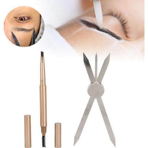 Eyebrow Drawing Tools Compass Guide Template Tools Makeup Shaping Stencils Grooming Tools Tattoo Eyelashes Accesories