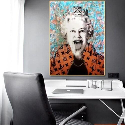 Fashion Prints Canvas Paintings UK Queen Poster Pop Art Wall Pictures for Home Living Room One Piece Decoration Cuadros
