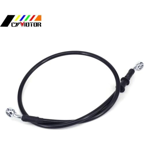 Motorcycle Black 500mm-2000mm Dirt Bike Braided Steel Hydraulic Brake Clutch Oil Cooler Hose Line Pipe Tube 28 Degree Banjo