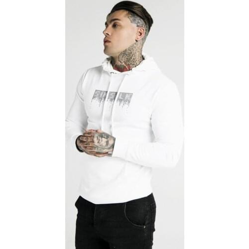 SikSilk Rhinestone Creep Overhead Hooded Mens Hoodie
