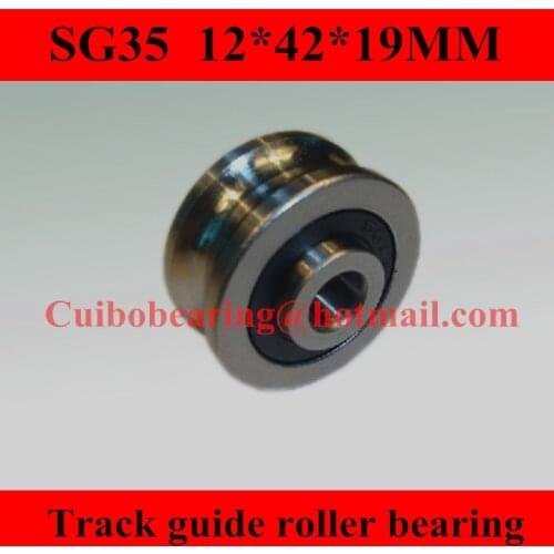 5pcs SG35 shooting embroidery machine textile machinery bearing 12*42*19 mm U groove pulley bearing R3U guide bearings ABEC-5