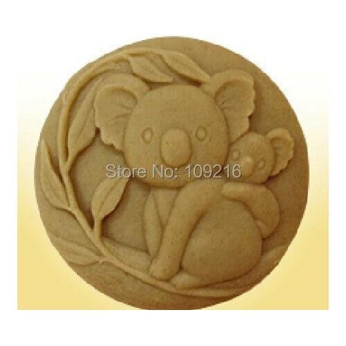 Wholesale!!!1pcs Parent-child Bear(zx001) Silicone Handmade Soap Mold Crafts DIY Mold