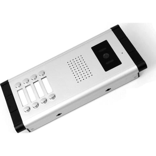 Wired apartments video doorphone 7 inch color screen and intercom with 8 buttons rainproof doorbell