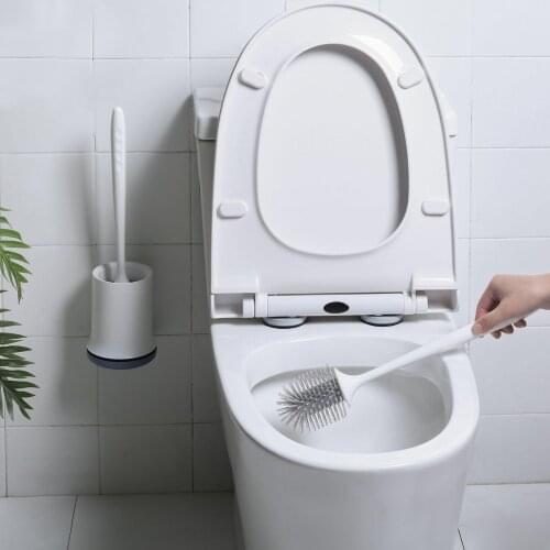 Bowl Brush and Holder Bathroom Storage and Organization - Space Saving Household