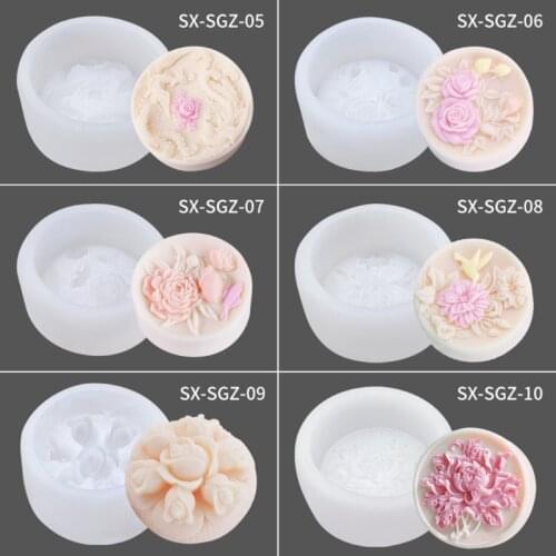 Mid-Autumn Mooncake Mould Biscuit Molds Cookie Crystal Snowy Liquid Mooncake Mold Silicone Mung Bean Pastry Baking Mould