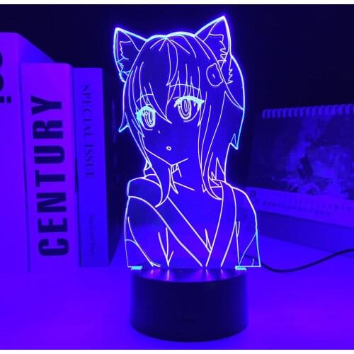 Toujou Koneko Anime High School DxD LED Light for Kids Birthday Gift Nightlight Bedroom Decor Manga Night Light Room Table Lamp
