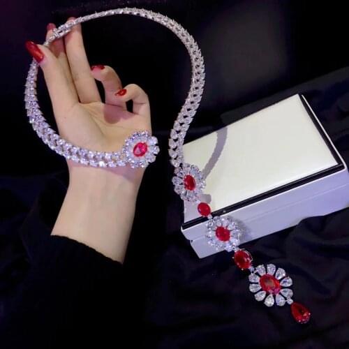 Vintage red and white mixed color torques 925 sterling silver fine women jewelry for anniversary or party free shipping flower