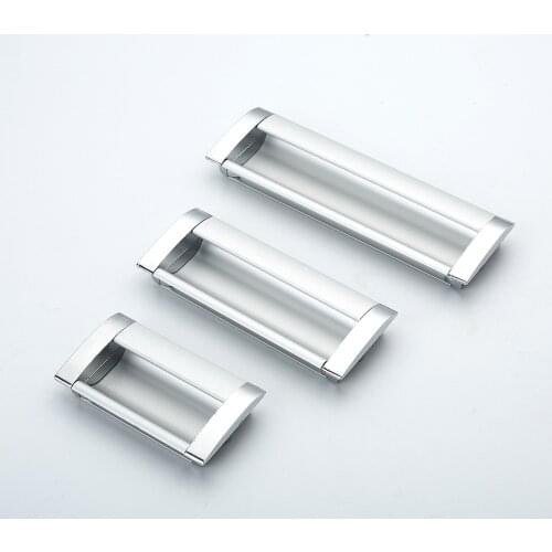 Embedded Stealth Door Handle Aluminum Dressing Slotted Drawer Cupboard Wardrobe Hidden Door Handles Sliding Door Drawer Pulls