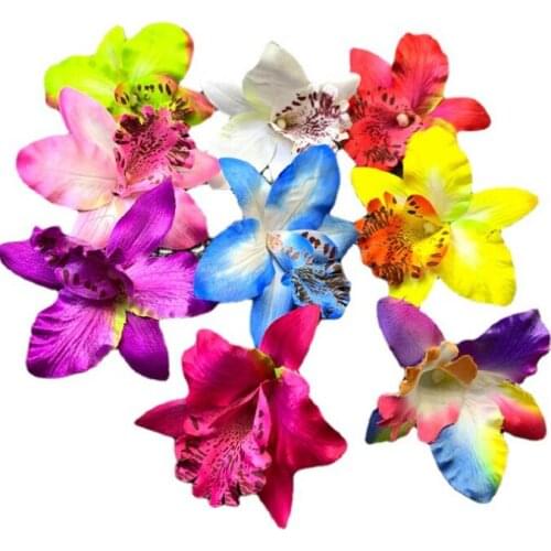 Thai hair clips Flower Hair Clip Thai Orchid Hair Accessories Wedding Hair Clip For Women Styling Tool Hairpin Hair Clamp