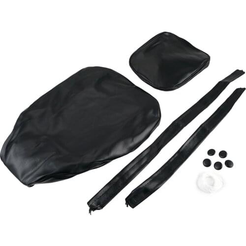 Motorcycle Seat Cover Cushion Protection For Honda CMX250C 1996-09 CMX250 REBEL 250 CMX 126 Replacement Thick Black PU Leather