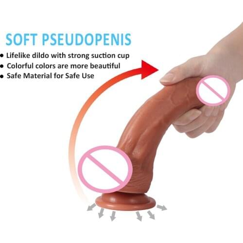 Female Massage Silicone Double Hardness Penis Dildos Sex Toys for Women Clitoris Stimulator Vibrator Sex Products for Adults