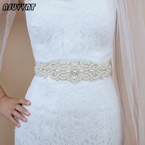Fashion Women Belt Bridal Belt Pearl Belt Thin Beaded Bridal Belts Girl Belt Gift For Party Dress Up Banquet Clothing Belt