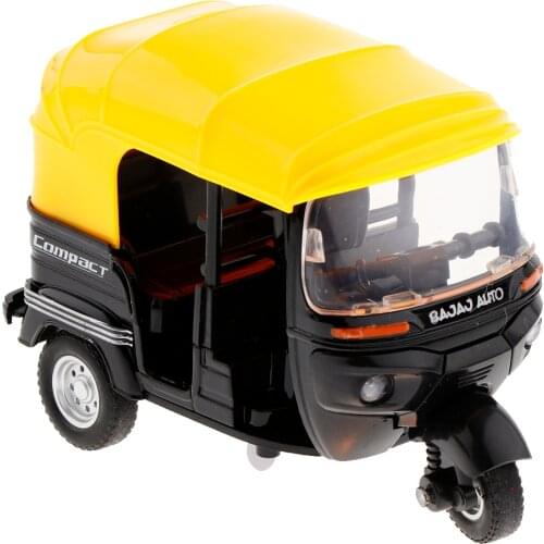 1/14 Scale Simulated Alloy Indian Tricycle Bike Model Road Bicycle Vehicles Model Decoration Gift Home Showcase Decor Black