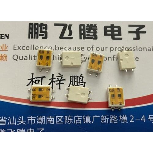 1PCS Original French APEM IKN0204000 low-profile dial code switch 2-bit patch 2.54 pitch flat dial