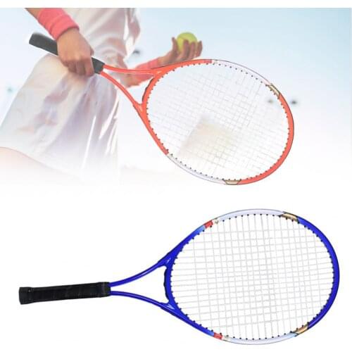 1 Pcs Aluminum Alloy Professional Entertainment Training Tennis Racket Racquet for Beginners Portable Lightweight Tennis Racquet