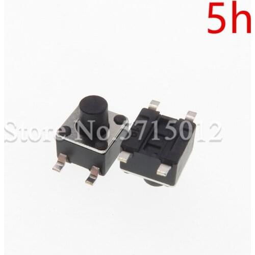 200PCS/LOT 4.5x4.5X5mm Panel PCB Momentary Tactile Tact Micro Push Button Switch SMT 4pin