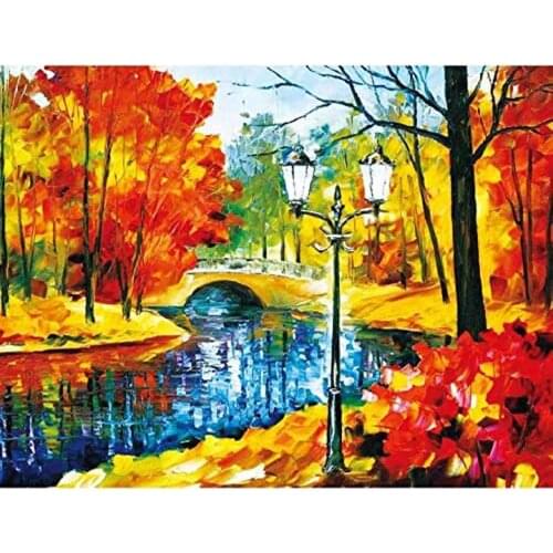 DIY Handwork 5D Diamond Painting Full Round Drills Pattern Cross Stitch Embroidery Kit Art Gift Decor Oil Painting Woods Balloon