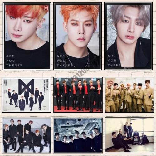 Diamond Painting Korean Singer MONSTA X Korean Band Cross Stitch Kits Room Decoration Diamond Embroidery Full Round Mosaic