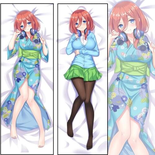 Anime The Quintessential Quintuplet Dakimakura Nakano Miku Cos Hugging Body Pillow Case Otaku Throw Cover Bedding Pillowcase
