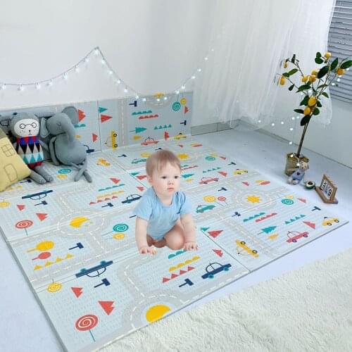 Children Carpet Foldable Baby Playmats XPE Foam Soft Toddlers Crawling Pad Waterproof Kids Room Rug Developing Mats with Bag