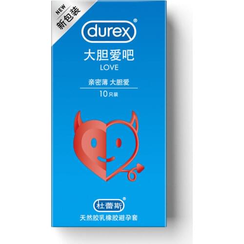 Durex Condoms Love Ultra Thin Condoms Natural Latex Lubricant Delay Ejaculation Sex Toys For Adults Intimate Products