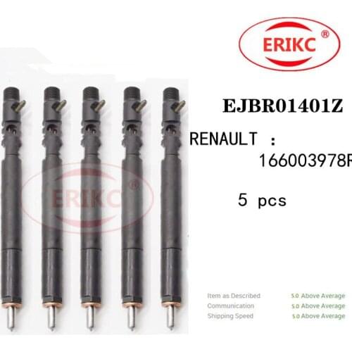 ERIKC 5 PCS EJBR01401Z RENAULT :166003978R Diesel Engine Parts Injector EJBR 014 01Z for Euro 3