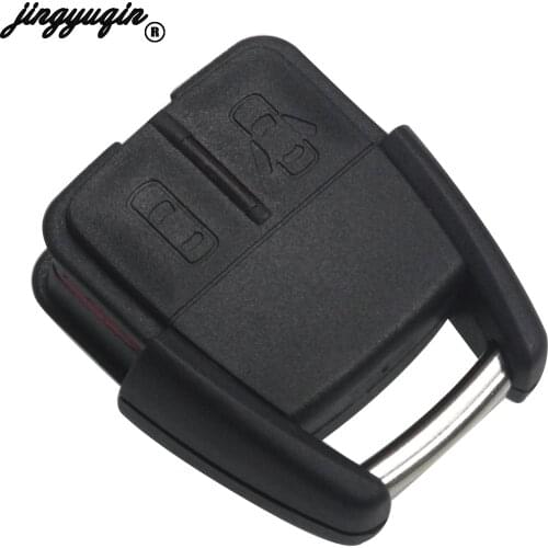 Jingyuqin Remote Car Key Fob Case For Chevrolet Horton Blank No Blade 2 Buttons Key Shell