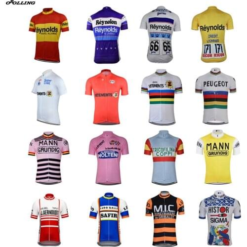 Multi Chooses CLASSICAL Retro New Road Mountain Race Team Cycling Jersey Customized Top OROLLING