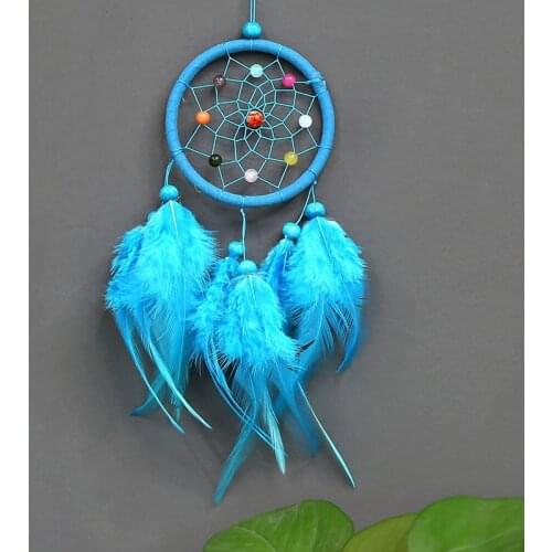 1Pc Creative Vintage Dreamcatchers Nordic Room Car Home Wall Hanging Decor Green/White/Red/Blue/Beige Feather Dream Catcher