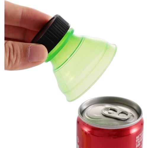 2pcs/lot Reusable Bottle Top Soda Saver Can Cap Plastic Beer Water Dispenser Lid Protector Caps Cover Color Random