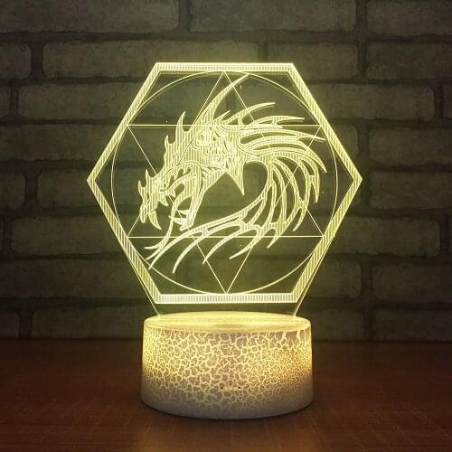 New Lead 3D Lamp Creative Products Colorful Ambient Led Night Light Lovely cartoon childrens toys 3d Light Fixtures