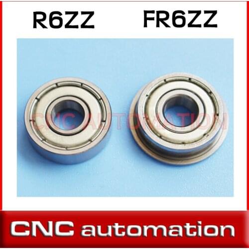 5pcs R6ZZ bearing 3/8" x 7/8"x 9/32" inch 9.525*22.225*7.142mm miniature inch shielded ball bearing or FR6ZZ flange