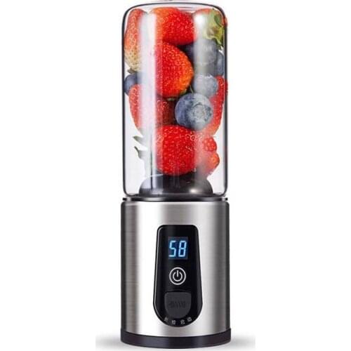 Portable Electric Fruit Juicer USB Rechargeable Smoothie Blender Machine Mini Fruit Mixer Cup Glass Juicing Cup Kitchen Mixer