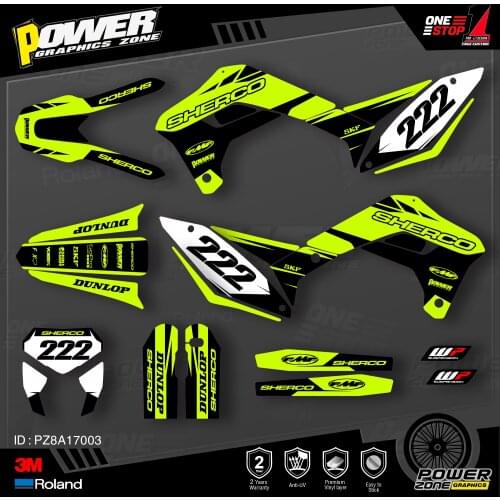 PowerZone Custom Team Graphics Decals 3M Stickers Kit For SHERCO Sticker 2017 2018 2019 2020 SE SEF 003