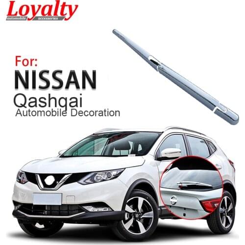 Loyalty for Nissan Qashqai 2015 2016 2017 Rear Window Water Wiper Protection Cover Trim ABS Chrome Car Accessories
