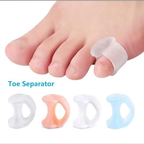 1Pair Little Toe Thumb For Daily Use Silicone Gel Toe Bunion Guard Foot Care Finger Toe Separator Valgus Toe Separators