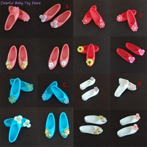 1 Pair Shoes For Doll Fashion Mini Shoes Doll Shoes For Doll DIY Handmade Doll Ancient Flat Shoes Doll Accessories Platform