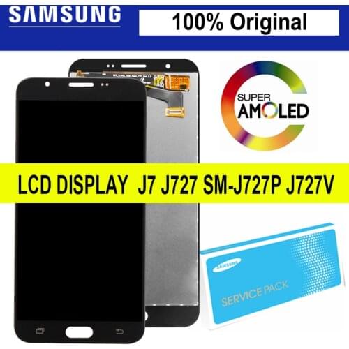 100% Original For Samsung Galaxy LCD J7 J727 SM-J727P J727V J727A Phone LCD Display Touch Screen Digitizer Assembly Repair Parts