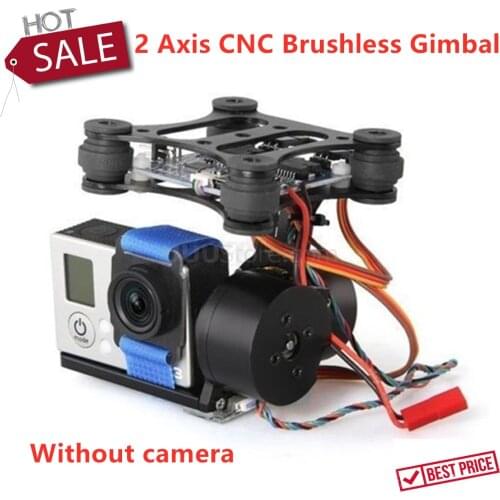 2 Axis 2D CNC Brushless Gimbal plug and play Aerial Photography PTZ for DJI Phantom 1 2 F550 F450 Gopro 3 3+ Cameras FPV Drone